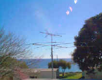 20 meter beam from our old camp location in Malibu, California