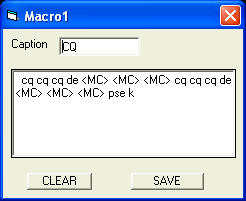 Macro 1 screenshot showing CQ