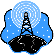cartoon radio tower