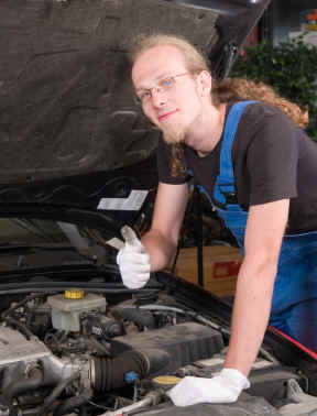 Hippie mechanic: What kind of guy drives a Vega?  Loser!