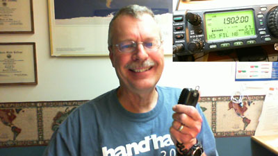 Pat, WA0TDA, on 1.902 MHz with IC-706