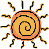 Cartoon sun